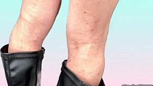 i masturbate in miniskirt boots and polka dot panties