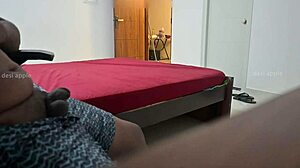 maid gives handjob to owner in house