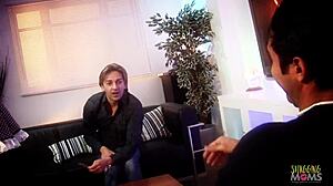 kinky babe gets her tight holes stuffed with two fat cocks!