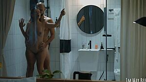 Shower together now! Cleaning cum from face is easier this way!