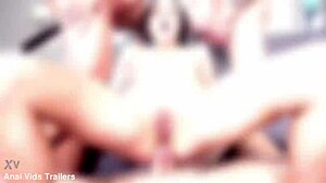 Kiara Gold endures intense 4on1 anal pounding