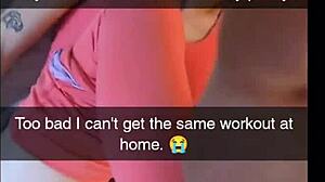 cheating yoga milf fucks instructor on snapchat