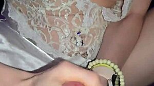 cock jerking milf licks up every drop of cum from my shaved pussy