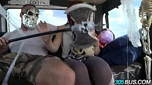 REDHEAD WITH GLASSES AUBREY JAMES FUCKED SILLY 2 1