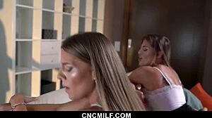 The lucky guys got two stepmothers to fuck them anytime they want.