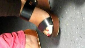 Mature Feet Candid Wedges Sandals!