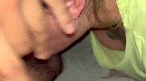 Hey, invited a Tinder guy home and sucked his whole cock 😏