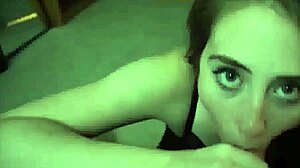 the playful girl in this casual story sucked my dick and got cum on her face