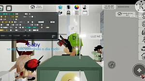 Uma orgia aleatória no roblox brookhaven -roblox