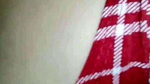 Amateur housewife gets her thick pussy fucked by friend's husband in bedroom