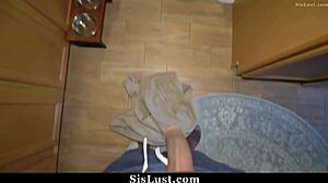 Watch me bang my stepsisters big round booty in pov style