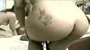 Anya Tranny Waitress Enters Hotel Bedroom to Fuck Married Couple