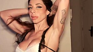 Rough Masturbation And Blowjob To Heavily Tattooed Man