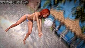 Beauty and the thug beach ball topless