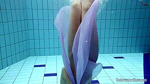 blackhaired aneta in the pool