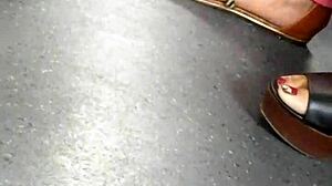 Mature Feet Candid Wedges Sandals!