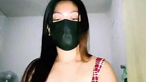 Amateur housewife gets her thick pussy fucked by friend's husband in bedroom