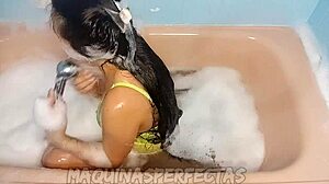 Mira Lo Que Hago En La Ducha Orgasmo En Xvideos: Amateur Mira Teases With Shower Masturbation, Licking Her Pussy And Reaching Intense Orgasm In Homemade European Video
