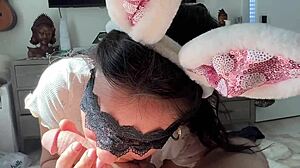 Want to suck my cock, bunny girl, and get fucked?