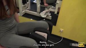 he trains girlfriend hard in hunt4k