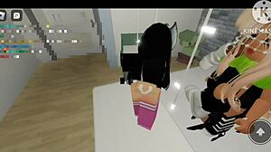 Uma orgia aleatória no roblox brookhaven -roblox