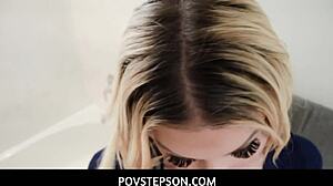 Oh wow, dirty big ass stepmom knelt and swallowed my big dick!