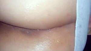 Horny Colombian babe in robe shares her pussy