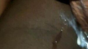 i squirted deliciously as he ate my pussy hard creampie cum in wet cunt ebony couple