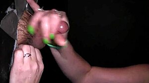 chelsie hope sucks a tiny cock. at the public gloryhole.