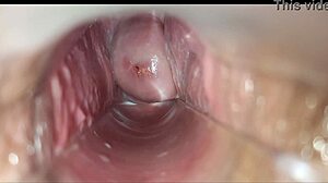 Amateur close-up homemade vaginal orgasm