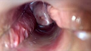 Amateur close-up homemade vaginal orgasm