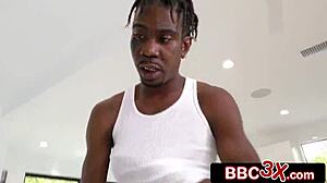 Dumb blonde pawg triple-penetrated by big black dick gang!