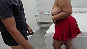 Did the novinha cry on the big dick? Got cum in mouth.