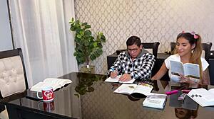 did the babysitter notice fucking the stepsister is better than doing homework