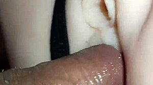 Candy in black striped thong receives special attention