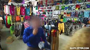 Two officers catch and fuck teen shoplifter hard.