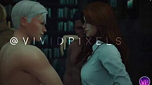 Hermione feels intense pleasure in double penetration threesome with Harry