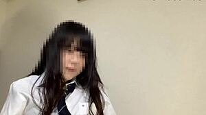 new college girl in uniform cosplay sex, forced bukkake while clothed