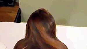 Friend's Wife Satisfied in Hotel Encounter