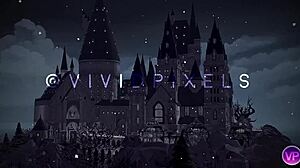 Hermione feels intense pleasure in double penetration threesome with Harry