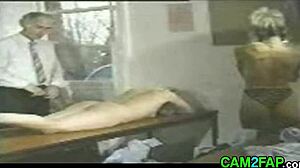 Blonde teen 18+ gets punished class