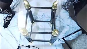 Sexy emo tranny licks her own cum after solo! 😜