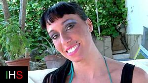 horny girl with beautiful tits gets fucked in various positions, including anal, oral, and squirting.