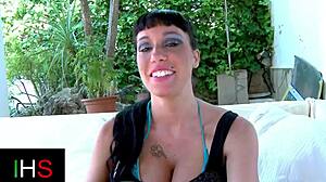 horny girl with beautiful tits gets fucked in various positions, including anal, oral, and squirting.