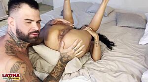 Veronica Gonzales, A Stunning Colombian Latina, Experiences Her First Casting With A Creampie.