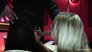 as the night winds down, this blonde slut dives into hardcore fucking with doggystyle and cowgirl rides