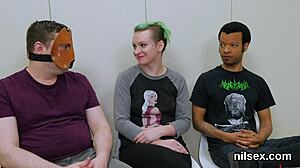 slutty cutie endures painful anal therapy in the loony bin