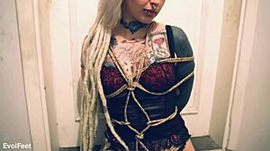 Princess Tied Up For Intense Foot Worship!