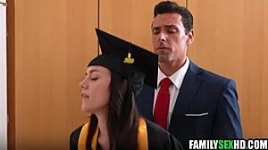 Step Mom Watches Step Dad Fuck Step Daughter in Cuckold Scenario