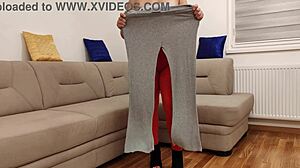 Try On Haul Featuring Leggings And Tight Pants For Curvy Amateurs